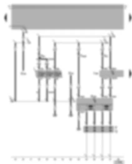 Wiring Diagram  VW GOLF 2003 - Motronic control unit - ignition system