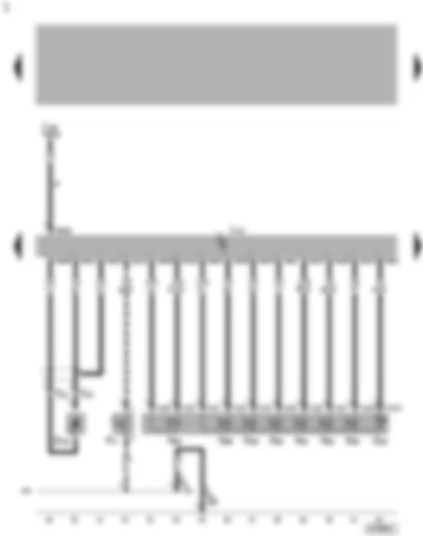 Wiring Diagram  VW GOLF 2005 - Automatic gearbox control unit - solenoid valves - gearbox speed sender - kickdown switch - gearbox oil temperature sender