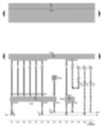 Wiring Diagram  VW GOLF 2005 - Motronic control unit - brake servo pressure sensor - NOx sender - NOx sensor control unit