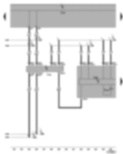 Wiring Diagram  VW GOLF 2004 - Dash panel insert - data bus diagnostic interface - electric power control fault lamp