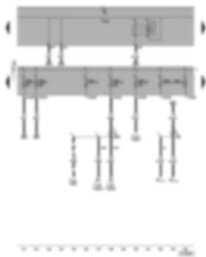 Wiring Diagram  VW GOLF 2004 - Dual tone horn relay - fuses SB4 - SB5 - SB13 - SB19 - SB20 - SB21 - SB22