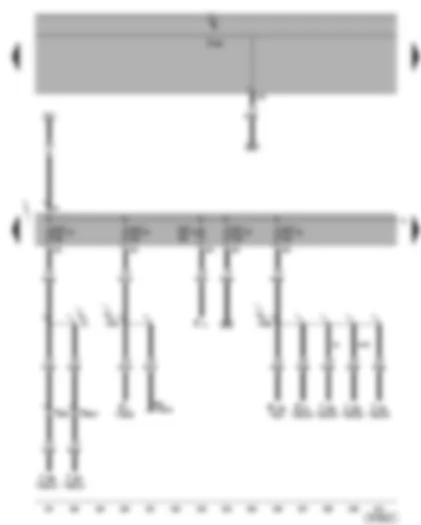 Wiring Diagram  VW GOLF 2004 - Fuses SC12 - SC13 - SC14 - SC15 - SC16