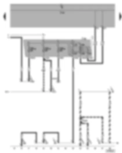 Wiring Diagram  VW GOLF 2004 - Terminal 15 voltage supply relay