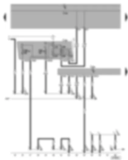 Wiring Diagram  VW GOLF 2006 - Data bus diagnostic interface - terminal 15 voltage supply relay