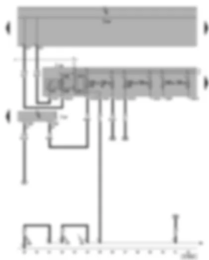 Wiring Diagram  VW GOLF 2004 - Steering column electronics control unit - terminal 15 voltage supply relay