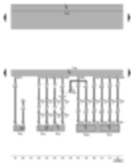 Wiring Diagram  VW GOLF 2004 - Diesel direct injection system control unit - exhaust gas recirculation valve - intake air temperature sender - charge air pressure sender - accelerator position sender