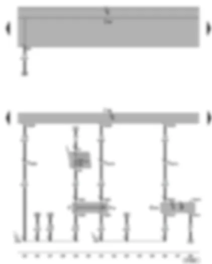 Wiring Diagram  VW GOLF 2004 - Diesel direct injection system control unit - clutch position sender - brake light switch - brake pedal switch