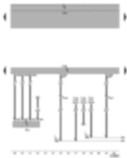 Wiring Diagram  VW GOLF 2004 - Diesel direct injection system control unit - air mass meter