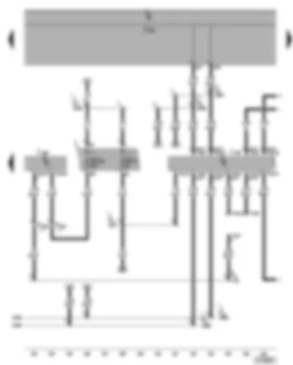 Wiring Diagram  VW GOLF 2005 - Diesel direct injection system control unit - data bus diagnostic interface - self-diagnosis connection