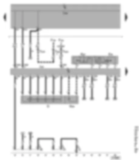 Wiring Diagram  VW GOLF 2005 - Steering column electronics control unit - cruise control system switch - ignition/starter switch - ignition key withdrawal lock solenoid