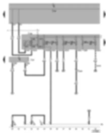 Wiring Diagram  VW GOLF 2005 - Steering column electronics control unit - terminal 15 voltage supply relay