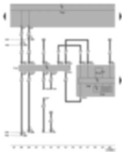 Wiring Diagram  VW GOLF 2004 - Dash panel insert - data bus diagnostic interface - self-diagnosis connection - electric power control fault lamp - multifunction display