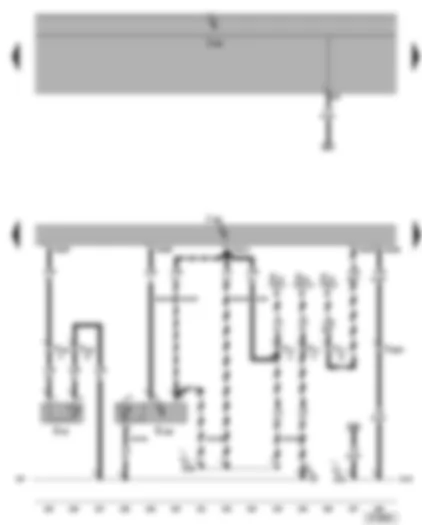 Wiring Diagram  VW GOLF 2005 - Motronic control unit - radiator outlet coolant temperature sender - brake servo pressure sensor