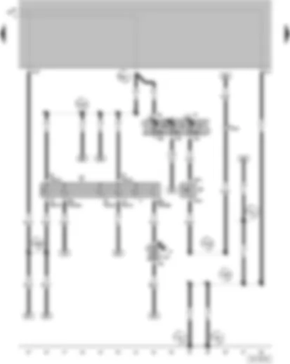 Wiring Diagram  VW GOLF 2001 - Ignition/starter switch - Brake light switch