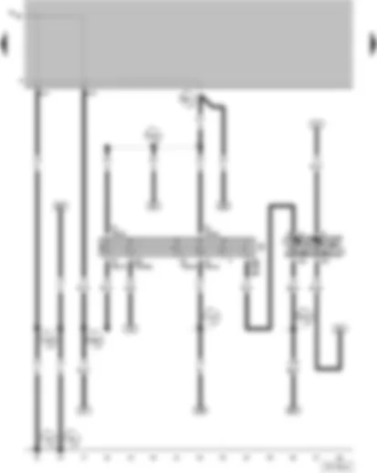 Wiring Diagram  VW GOLF 2000 - Ignition/starter switch