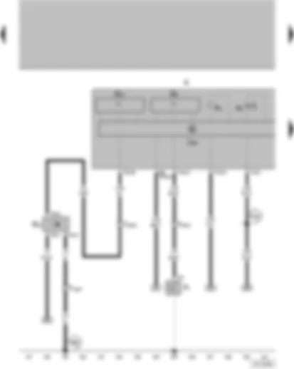 Wiring Diagram  VW GOLF 2004 - Oil pressure switch - Tachometer - Speedometer Vehicle Speed Sensor (VSS) - Warning Buzzer