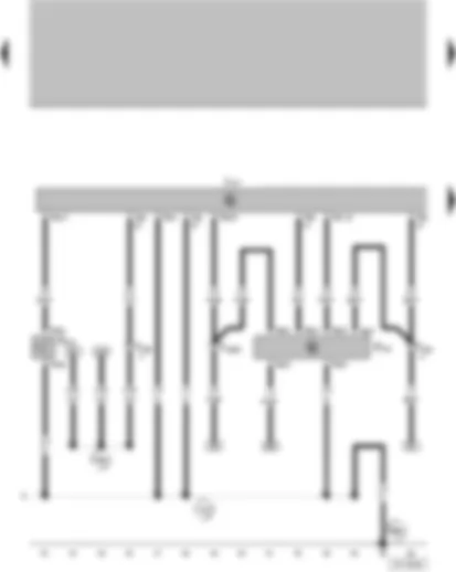 Wiring Diagram  VW GOLF 2001 - Multi-Function Transmission Range (TR) Switch - Brake Pressure Switch - Transmission Control Module