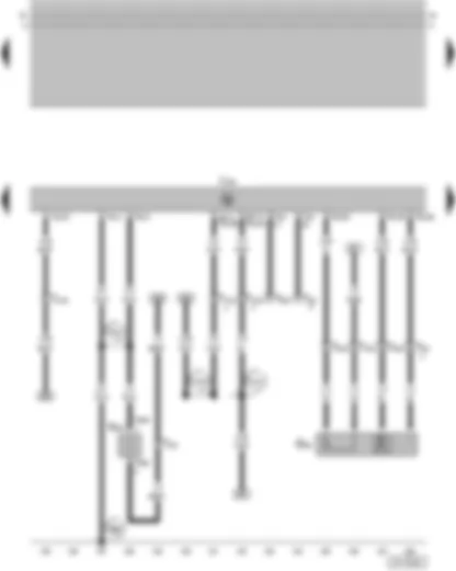 Wiring Diagram  VW GOLF 2002 - Heated Oxygen Sensor (HO2S) - Motronic Engine - Positive Crankcase Ventilation (PCV) Heating Element