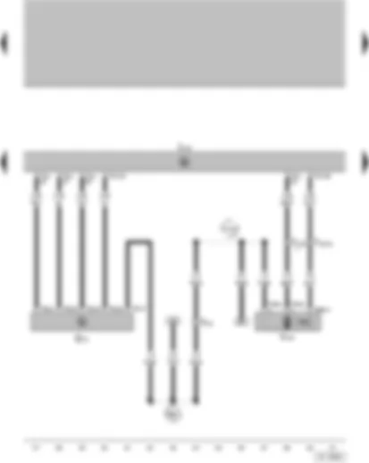 Wiring Diagram  VW GOLF 2014 - Mass Air Flow (MAF) Sensor - Motronic Engine Control Module - Leak Detection Pump (LDP)