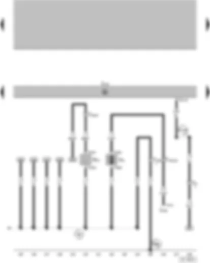 Wiring Diagram  VW GOLF 2012 - Motronic Engine Control Module - Positive Crankcase Ventilation (PCV) Heating Element - After-Run Coolant Pump