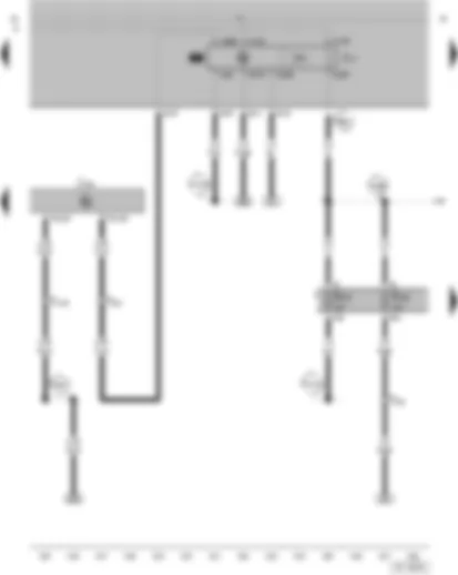 Wiring Diagram  VW GOLF 2001 - Fuel Pump (FP) Relay - Motronic Engine Control Module