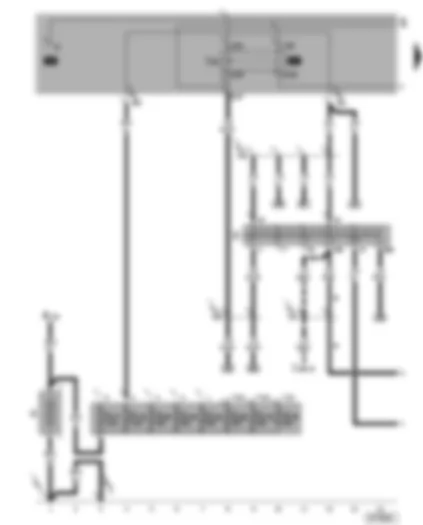 Wiring Diagram  VW GOLF 2009 - Battery - ignition/starter switch - X contact relief relay