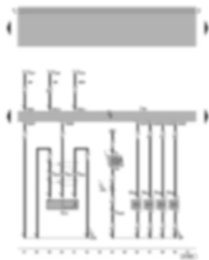Wiring Diagram  VW GOLF 2008 - Simos control unit - knock sensor - injectors