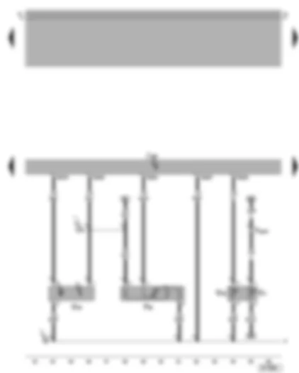 Wiring Diagram  VW GOLF 2001 - Motronic control unit - coolant temperature sender - altitude sender - hall sender