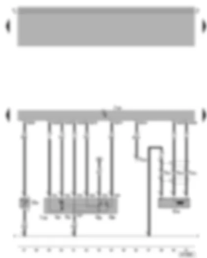Wiring Diagram  VW GOLF 2004 - Motronic control unit - throttle valve control unit - engine speed sender - intake air temperature sender