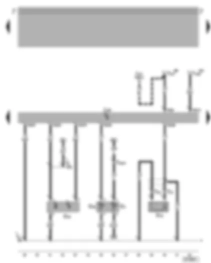 Wiring Diagram  VW GOLF 2003 - Motronic control unit - coolant temperature sender - hall sender - knock sensor I