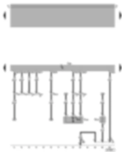Wiring Diagram  VW GOLF 2006 - Motronic control unit - fuel system diagnostic pump - heater element (crankcase breather)