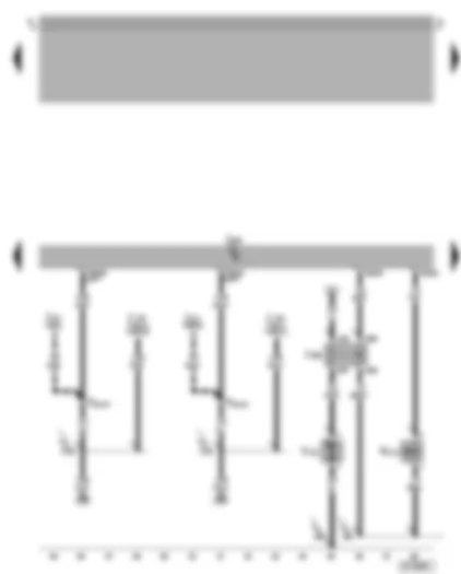 Wiring Diagram  VW GOLF 2014 - Motronic control unit - secondary air pump motor - secondary air inlet valve - secondary air pump relay