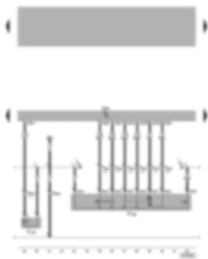 Wiring Diagram  VW GOLF 2006 - Central locking and anti-theft alarm system control unit - central locking lock unit (driver