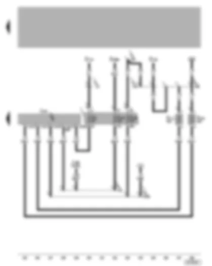 Wiring Diagram  VW GOLF 2010 - Central locking control unit and anti-theft alarm