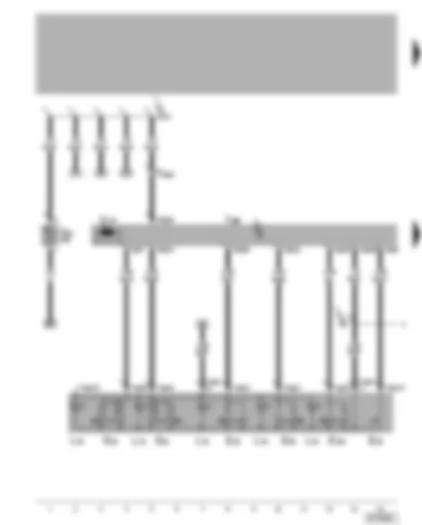 Wiring Diagram  VW GOLF 2006 - Door control unit (driver side) - window lifters for driver side - interior locking switch - window lifter switch - rear window lifter isolation switch