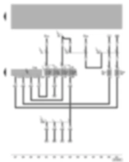Wiring Diagram  VW GOLF 2000 - Convenience system central control unit