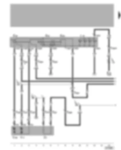 Wiring Diagram  VW GOLF 2012 - Mirror adjustment switch - electrically adjustable exterior mirror for driver