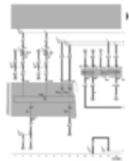 Wiring Diagram  VW GOLF 2006 - Dash panel insert - turn signal switch - headligth dipper/flasher switch - parking light switch