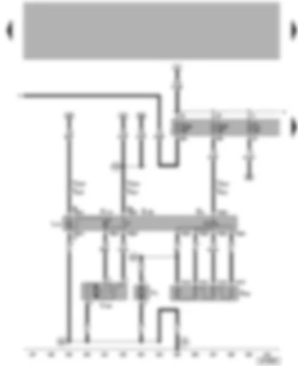 Wiring Diagram  VW GOLF 2014 - Fresh air blower switch - fresh air/air recirculating flap switch - fresh air blower - fresh/recirculating air flap control motor