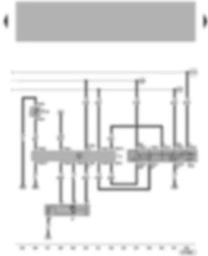 Wiring Diagram  VW GOLF 2014 - Intermittent wiper switch - windscreen wiper motor - automatic intermittent wash/wipe relay