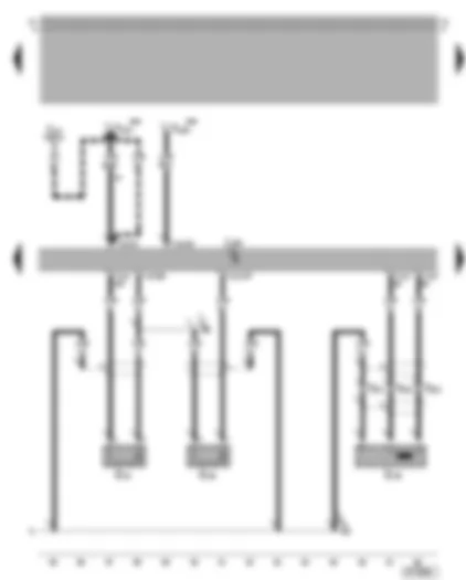Wiring Diagram  VW GOLF 2008 - Motronic control unit - engine speed sender - knock sensors