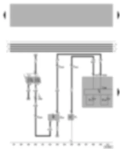 Wiring Diagram  VW GOLF 2001 - Dash panel insert - oil pressure warning - speedometer sender - coolant temperature/coolant shortage warning lamp