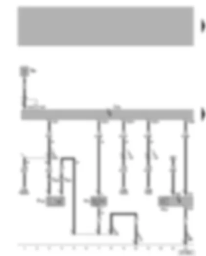 Wiring Diagram  VW GOLF 2009 - Central locking control unit and anti-theft alarm - anti-theft alarm system horn - central locking and anti-theft alarm system aerial - contact switch for anti-theft alarm system