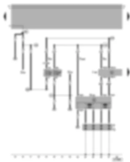 Wiring Diagram  VW GOLF 2005 - Motronic control unit - ignition system