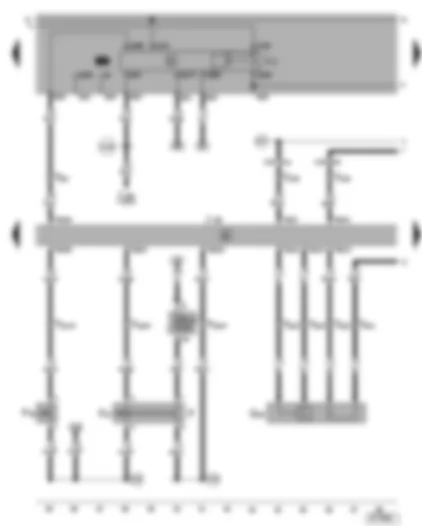 Wiring Diagram  VW GOLF 2003 - Motronic control unit - clutch pedal switch - cruise control system brake pedal switch - brake light switch - lambda probe - fuel pump relay