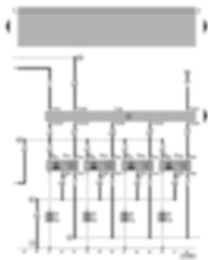 Wiring Diagram  VW GOLF 2014 - Motronic control unit - ignition system