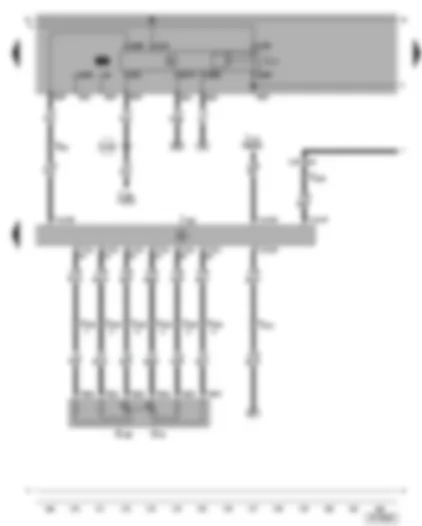Wiring Diagram  VW GOLF 2002 - Motronic control unit - accelerator pedal position sender - fuel pump relay