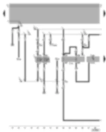 Wiring Diagram  VW GOLF 2008 - Motronic current supply relay - motronic control unit