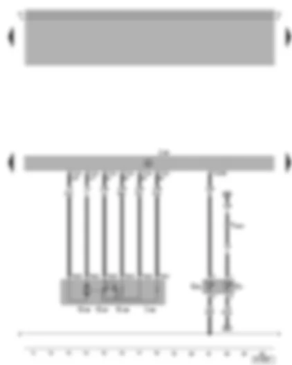 Wiring Diagram  VW GOLF 2006 - Motronic control unit - coolant temperature sender - throttle valve control unit