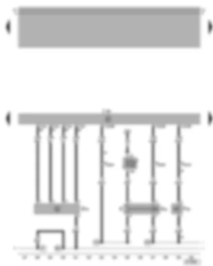 Wiring Diagram  VW GOLF 2014 - Motronic control unit - air mass meter - cruise control system brake pedal switch - brake light switch - clutch pedal switch